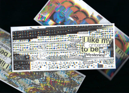 I Like My Contents to be Mysteries (Mystery Zine Bundle)